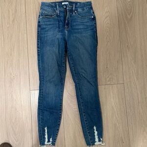 Good American Good Legs Dark Blue Skinny Jeans size 2/26